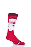 SockShop Lazy Panda Men's and Ladies' Bamboo Christmas Socks Pack of 1, Santa (7-11)
