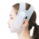 Face Lifting Slimming Belt, V Shaped Slimming Face Mask, V-Line Chin Cheek Lift Up Band for Women Tightening Face skin and Making V-line Chin and Whitening + Moisturizing