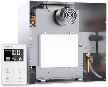 Tankless RV Water Heater,Heatrova 65,000 BTU Propane On-Demand Hot Water Heater for RV,Camper & Travel Trailer,12V DC Powered with Remote Controller, Fits 15"x15",15"x18" & 18"x18" RV Doors