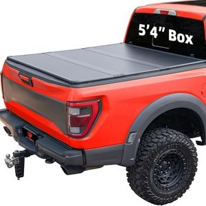 Hard Top Tri Fold tonneau Cover Compatible with 2017-2024 Honda Ridgeline 5'4'' Bed, Alloy Steel and Fiberglass Made