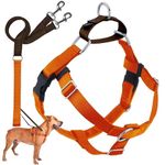 2 Hounds Design Freedom No Pull Dog Harness | Adjustable Gentle Comfortable Control for Easy Dog Walking |for Small Medium and Large Dogs | Made in USA | Leash Included | 1" LG Rust
