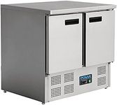 Polar, G-Series Double Door Counter Fridge with Marble Work Top 240Ltr