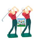 Cakesupplyshopm Item784r - Male Golfer Cake Decoration Topper Kit -2pack