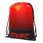 Manchester United MUFC Children's Unisex Drawstring Bag, Red