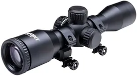 TenPoint 4x Pro-View 400 Illuminated Reticle Scope, Black - 100 yd Distance with Aiming Points Out to 70 yd - Includes Flip-Up Scope Caps