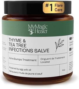 Thyme & Tea Tree Acne Treatment Salve | Spot Treatment Salve | Cystic Acne Healing | Blind Pimples | Preventative Ingrown Hair Care | Nodules | Infected Body Cyst | Vaginal Boils | Bartholin Cyst