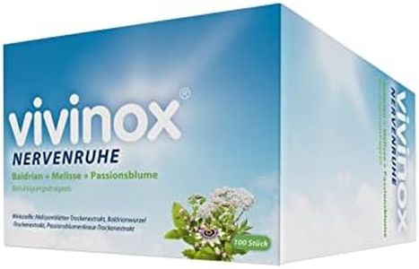 vivinox Nervenruhe Beruhigungsdragees: Pflanzliches Beruhigungsmittel mit Baldrian für Unruhezustände und nervös bedingte Einschlafstörungen, 100 Stk.