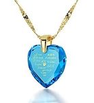 Nano Jewelry Romantic Blue Heart Pe