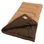 Coleman Dunnock Cold Weather Sleeping Bag, 20°F Adult Camping Sleeping Bag, Comfortable & Warm for Camping & Outdoor Use, Fits Adults Up to 6ft 4in Tall