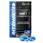 Intense Blue Tablets - Enhanced Strength & Firmness for Men - High Stamina, Prolonged Performance - Stamina Endurance Booster - Herbal Supplement (15 Count (Pack of 1))