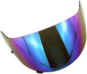 Tiuimk Motorcycle Helmet Visor for HJC HJ-09 CL-15 CL-17 CL-16 CL-SP AC-12 FS-10 CS-R1 IS-16 CS-R2 Helmet Visor - UV Rays Protection, Removable Pads, Great Air Circulation, PC Lens