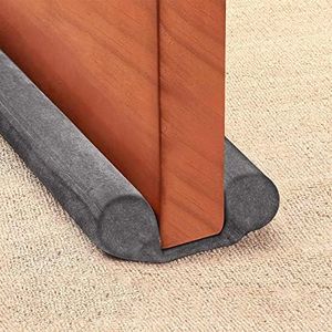 GDHOMM Under Door Draft Stopper, Door Sweeps Door Noise Blocker Soundproof Weather Stripping Window Breeze Blocker | Energy Saving | 30" to 36" Size Adjustable (Gray)