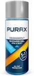 PURAX Deodorant Shower Gel 200 ml, Shower Gel with 5-in-1 Complex