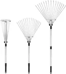 Buyplus Adjustable Garden Leaf Rake