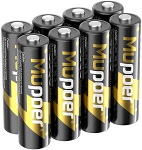 Mupoer Rechargeable AA Batteries 8 Pack,Lithium Batteries AA 1.5V 3600mWh,Double A Rechargeable Batteries,Double AA Battery,Lithium ion AA Batteries for Blink Xbox Long Lasting