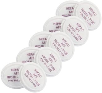 Trend Replacement P100 Filters (5 x 1 Pair) for The Trend Air Stealth Half Mask, HEPAC Filtration, NIOSH P100, APF10 x WEL, STEALTH/4/5