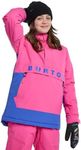 Burton Kids' Frostner 2L Anorak Snow Jacket (US, Alpha, X-Large, Regular, Fuchsia Fusion/Amparo Blue)