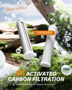 Cobbe Hard Water Filter Shower Head – High Pressure, 3 Spray Modes