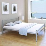 vidaXL Queen Size Bed Frame in Grey