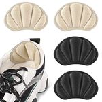 CHEERYMAGIC 2 Pairs Heel Cushion Inserts Sport Shoes Blister Protectors Self-Adhesive Anti-Slip Shoe Pads for Women and Men A2YDXHGT (Skin Color 2)