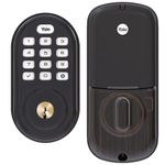 Yale Assure Lock with Z-Wave, Bronze Smart Keypad Deadbolt Lock Works with Ring Alarm, Samsung SmartThings, (Hub Required, Sold Separately), ‎ ‎YRD216-ZW2-0BP