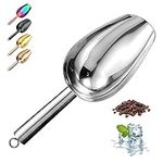 Metal Ice Scoop 3 Oz, Small Stainle