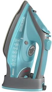 Black+Decker Cordless Steam Iron|350ml,2200W, 2-Yr Warranty|Iron for Clothes,Iron Box,Steam Press,Steam Iron Press with Anti-Drip & Auto Shut Off,Non-Stick Ceramic Sole, 30g/min Steam Output(Green)