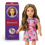 American Girl Truly Me 18-inch Doll #118 with Hazel Eyes, Caramel Hair w/Highlights, Light Skin, T-Shirt Dress, for Ages 6+