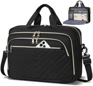 Laptop Bag for Women 15.6 Inch Laptop Briefcase Large Capacity Computer Shoulder Bag Professional Laptop Case for Business Work