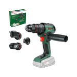 Bosch Cordless Combi Drill AdvancedImpact 18V-80 QuickSnap (for Drilling and Screwdriving; 18V System; Brushless; 82 Nm; 13mm Drill Chuck; Auxiliary Handle; Without Battery)