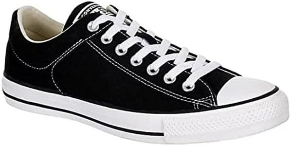Converse Unisex Chuck Taylor High Street Canvas Sneaker - Lace up Closure Style - Black White 13.5, Black White, 13.5 Women/11.5 Men