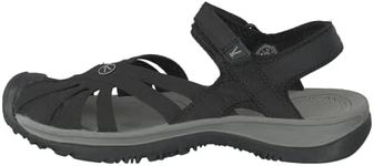 Keen Women's Rose Sandal, Black Neutral Grey, 8 US