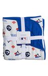 MLB Toronto Blue Jays Muslin Blanket for Newborn Baby Toddler, 117 x 117 cm (46 x 46 in), Baby Essentials