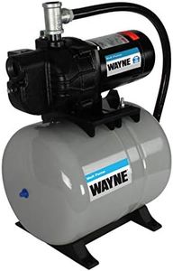 WAYNE SWS50-8.5FX - 1/2 HP Cast Iron Shallow Jet Well Pump with 8.5 Gallon Pre-charged Tank - Up to 420 Gallons Per Hour - Heavy Duty Shallow Well Pump