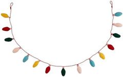 Mud Pie Felted Wool Lights Garland; 60"