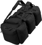 BACKFERRY Large Military Duffle Bag Army Travel Bag Tactical and Sports Equipment Gear Holdall Bag with Removable Backpack Straps 100L
