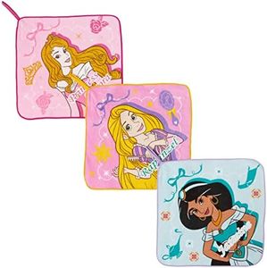 Marushin 2065037300 Loop Towel, Set of 3, Disney Fun Pastel, Character, Kindergarten, School Entrance Preparation, Kindergarten, Elementary School, Girls