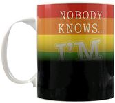 Fizz Creations Nobody Knows I'm Gay Heat Changing Mug Novelty Mug