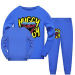 AXhyjin Boys Girls Monster Game Merch Pyjamas Long Sleeve Poppy Pjs (Blue 02,5-6 Years,5 Years,6 Years)