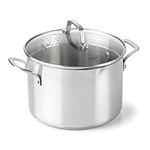 Calphalon Classic Stainless Steel Cookware, Stock Pot, 6-Quart