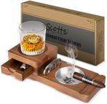 Scotte Ashtray Coaster Whiskey Glas