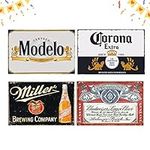 Vintage Beer Signs Collection - 4 P