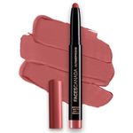 FACES CANADA Ultime Pro HD Intense Matte Lipstick + Primer - Tea Rose (Nude), 1.4g | 9HR Long Stay | Flawless HD Matte Finish | Intense Color | Lightweight | Smooth Glide | Primer Infused