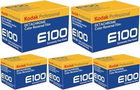 Kodak Professional Ektachrome E100 Color Film (35mm, 36 Exposures, 5-Pack) Bundle (5 Items)