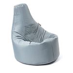 MaxiBean Bean Bag Chair Gaming indoor Outdoor Weather Resistant - Perfect for Home, Garden, Living Room Lounge - Adult, teenager Big Recliner BeanBag Chairs with Filling Beans Included - Grey