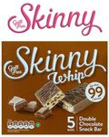 New Skinny Whip Snack bars less than 99 Calories 5 Variations Multi-Pack (Double Chocolate, 4 Boxes)