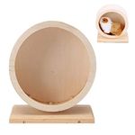 MMIAOO Rotating Ferris Wheel Hamsters, Hamster Running Toy - Wooden Silent Bracket Running Wheel,for Hamster Guinea Pig Hedgehog Chinchilla (32cm)