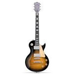 Leo Jaymz 24.75" Single Cut Curved Top Sunburst Electric Guitar - Classic single cut top curved body - Mahogany Body and Neck，Ebony Fingerboard (SunBurst)