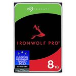 Seagate IronWolf Pro, 8 TB, Enterprise Internal NAS HDD - CMR, SATA to 6Gb/s, 7200 RPM, 256 MB Cache for RAID Network-Attached Storage, Rescue Services, Open-Easy Package (ST8000NTZ01)