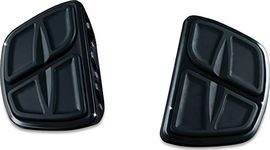 Kuryakyn 7613 Motorcycle Accessory: Kinetic Mini Board Floorboards without Adapters, Gloss Black, 1 Pair